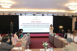 Vue du séminaire organisé par le Département des affaires juridiques du ministère de la Santé, à Hanoi, le 25 décembre. Photo : VNA