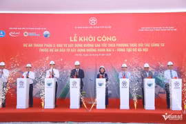 Cérémonie de mise en chantier du projet, à Hanoi, le 6 septembre. Photo : VNA