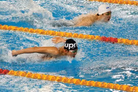 Épreuve de papillon au Championnat national de natation en petit bassin (25m) 2025 disputé en mars dernier dans la ville de Huê (Centre). Photo : CTV/CVN 
