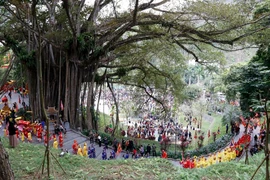 Ouverture du festival du temple Thuong, dans la province montagneuse de Lào Cai. Photo : VNA