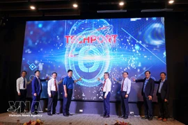 Des délégués lors du lancement de la nouvelle version de la plateforme d'échange technologique de Hô Chi Minh-Ville. Photo : VNA