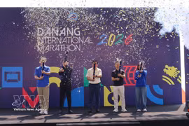 Lors de la cérémonie d'ouverture du Marathon international de Dà Nang 2026. Photo : VNA