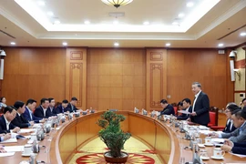 Le secrétaire général du Parti communiste du Vietnam, Tô Lâm, lors de la séance de travail avec le comité du Parti de l’Inspection du gouvernement. Photo: VNA