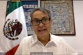 L’ambassadeur du Mexique au Vietnam, Alejandro Negrín, lors du webinaire. Photo: VNA