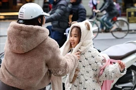Le corps a ses raisons que le froid ignore. Charge désormais de nous emmitoufler sous plusieurs couches de vêtements chauds pour ne pas attraper le fameux "coup de froid" ou la pelletée de maladie hivernale que le froid charrie. Photo: VNA