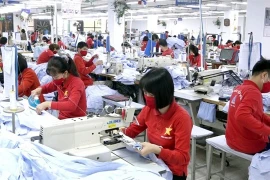 Malgré une forte demande intérieure, de nombreux entreprises du textile et de l'habillement peinent à étendre leur présence et à revendiquer une plus grande part du marché local. Photo : moit.gov.vn