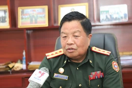 Le colonel Dr. Saveng Dennamonh, commissaire politique de l’Internat de culture ethnique de l’Armée populaire lao (APL). Photo : VNA