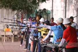 Les archers vietnamiens sont prêts pour les 33es Jeux d’Asie du Sud-Est. Photo : tdtt.gov.vn