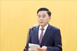 Le membre du Politburo et membre permanent du Secrétariat du Comité central du Parti, Trân Câm Tu. Photo: VNA