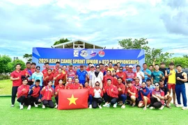 Les athlètes vietnamiens aux Championnats d’Asie et d’Asie du Sud-Est en Thaïlande, du 9 au 15 juin. Photo: thethaovietnamplus.vn
