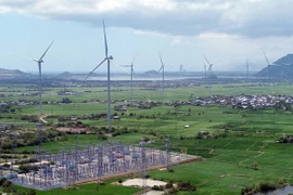 Un parc éolien dans le district de Thuân Bac, province de Ninh Thuân. Photo: VNA
