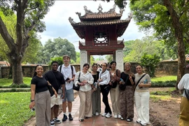Étudiants internationaux participant au programme d'immersion culturelle de l'Université britannique du Vietnam. Photo: buv.edu.vn