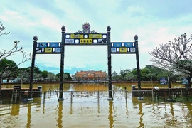 La Cité pourpre interdite de Huê a été gravement inondée lors la récente crue majeure. Photo : TPO