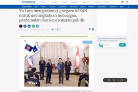Capture d'écran de l'article du journal indonésien Kompasiana. Photo: VNA