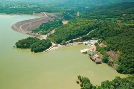 Vue panoramique du projet de centrale hydroélectrique d'Ialy, dans la province vietnamienne de Gia Lai. Photo : ambassade de France au Vietnam