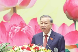 Le secrétaire général du Parti, Tô Lâm s'adresse au premier Congrès du Comité du Parti de l’Assemblée nationale, à Hanoi, le 25 septembre. Photo : VNA