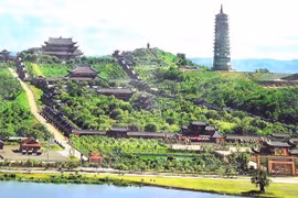 Le site touristique Bai Dinh à Ninh Binh. 