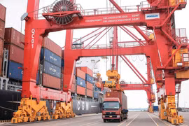 Du 1er janvier au 15 juillet, la balance commerciale du Vietnam demeure largement excédentaire, affichant un solde positif de 7,74 milliards de dollars. Photo : VNA