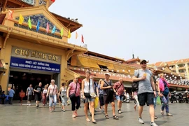 Visiteurs étrangers à Hô Chi Minh-Ville. Photo : VNA