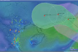 Bien que la tempête Mitag ne touche pas directement le Vietnam, elle apportera de fortes pluies dans le nord du pays. Photo : VNDMS