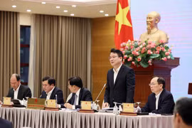 Le vice-ministre du Plan et de l’Investissement, Trân Quôc Phuong, lors de la conférence de presse régulière du gouvernement, à Hanoi, le 5 février. Photo: VNA