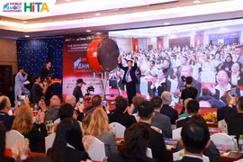 Ouverture des 34es Championnats du monde de la mémoire, à Hô Chi Minh-Ville. Photo : baovanhoa.vn