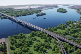 En 2026, Hanoï prévoit d'investir dans la construction de trois ponts et d’un tunnel routier sous le fleuve Rouge. Photo : anninhthudo.vn