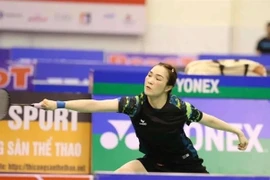 La badiste vietnamienne Vu Thi Trang en action. Photo: VBF