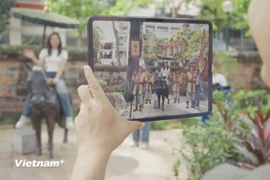"Viêt Nam Dieu Su", une expérience numérique immersive du patrimoine utilisant la réalité augmentée (RA) et l’intelligence artificielle (IA). Photo: VietnamPlus