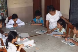 Des enfants orphelins au village d'enfants SOS de Hai Phong. Photo : vtv.vn