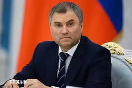Le président de la Douma d’État de l’Assemblée fédérale russe, Vyacheslav Volodine attendu au Vietnam. Photo : AP/VNA
