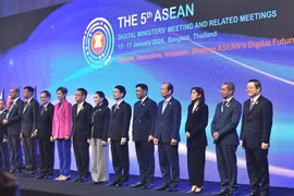 Délégués participant à la 5e réunion des ministres du Numérique de l’ASEAN (ADGMIN), à Bangkok, en Thaïlande. Photo: viettimes.vn
