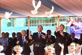 Le Parti du peuple cambodgien célèbre son 74e anniversaire, à Phnom Penh, le 28 juin. Photo : VNA