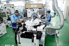 Au cours du premier semestre, l’indice de production industrielle (IPI) de Hanoi a progressé d’environ 5,9% en glissement annuel. Photo: VNA