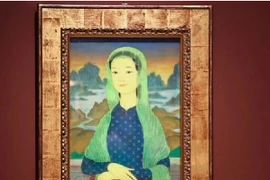 Le tableau "La Joconde" du célèbre artiste Mai Trung Thu au Musée d’art de Quang San. Photo : Musée d’art de Quang San