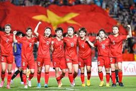 L'équipe féminine de football du Vietnam. Photo : VFF