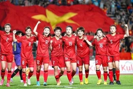 L'équipe féminine de football du Vietnam. Photo : VFF