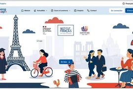 La page d'accueil de Tiengphapplus