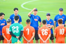L'équipe nationale de football masculin du Vietnam ne joue pas de matchs amicaux internationaux en septembre 2025. Photo: VOV