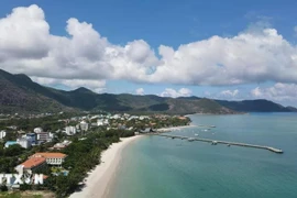 Vue aérienne de la zone touristique de Hô Tràm. Photo: VNA