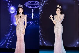 Nguyên Ngoc Kiêu Duy est prête à mettre toutes les chances de son côté pour gagner le concours Miss International 2025. Photo : tienphong.vn