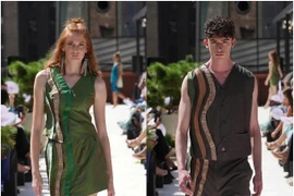 La soie de Bao Lôc et le brocart de Pa Cô impressionnent avec la collection «Rivière éternelle» à la Fashion Week printemps-été 2026 de New York.