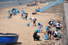 Le ramassage des déchets sur la plage est une action citoyenne importante pour préserver l'environnement. Photo: tinhte.vn