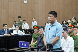 L’accusé Nguyên Van Hâu, ancien président du groupe Phuc Son devant ses juges. Photo : dantri.com.vn