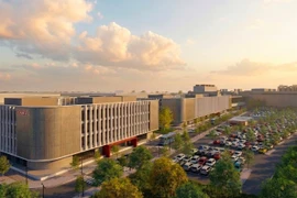 Image d’artiste de l'usine de fabrication de puces de Viettel dans le parc de haute technologie de Hoa Lac. Photo : hanoimoi.vn