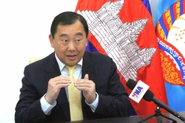 Suos Yara, vice-président de la Commission des relations extérieures du Comité central du Parti du peuple cambodgien (PPC) et porte-parole du PPC. Photo: VNA