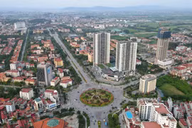 Vue aérienne d’un coin de la province de Bac Ninh. Photo : VNA