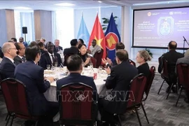 Vue de la table ronde. Photo: VNA