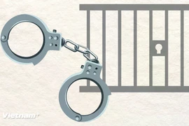 Les menottes. Photo: VietnamPlus