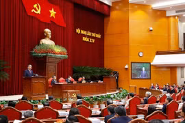 Vu du premier plénum du Comité central du Parti du 14e mandat. Photo: VNA